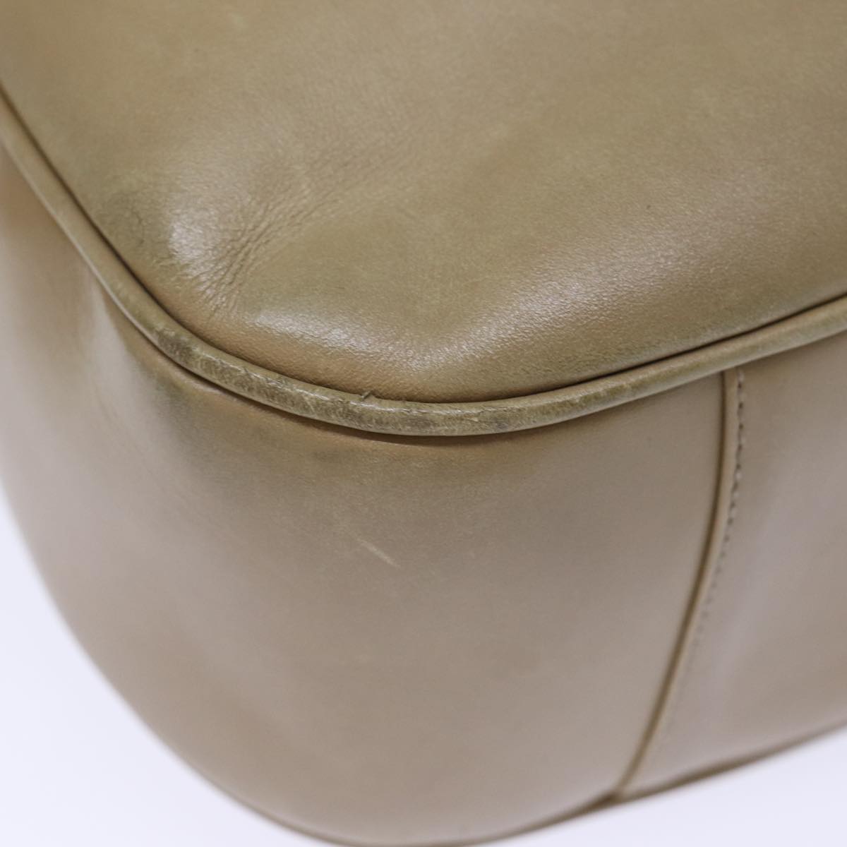 GUCCI Bamboo Hand Bag Leather Beige ep4133