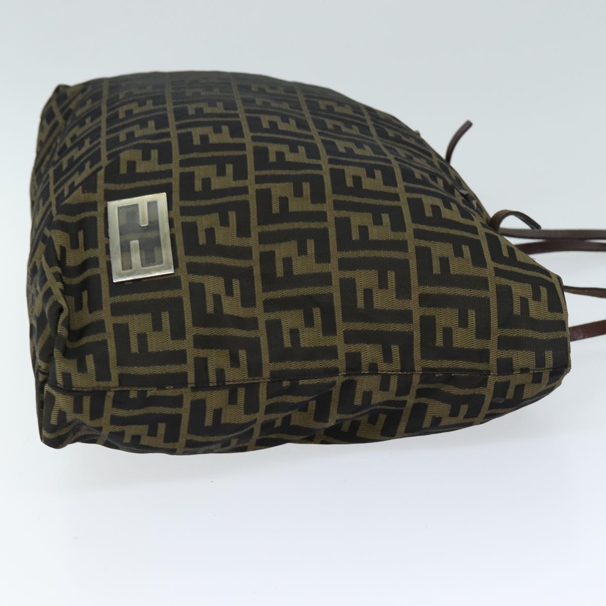 FENDI Zucca Canvas Tote Bag Brown Black ep4139
