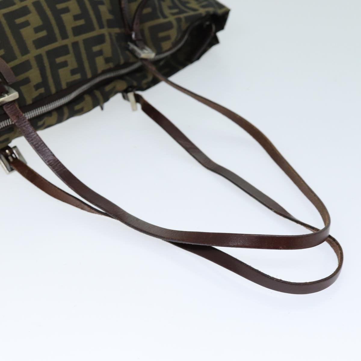 FENDI Zucca Canvas Tote Bag Brown Black ep4139