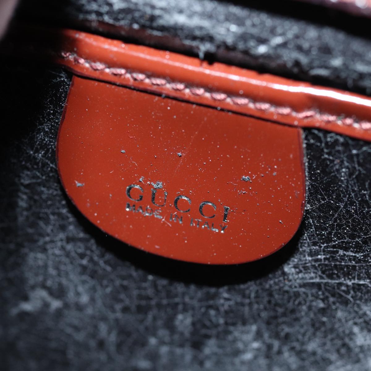 GUCCI Hand Bag Enamel Brown 007 2046 0249 ep4150