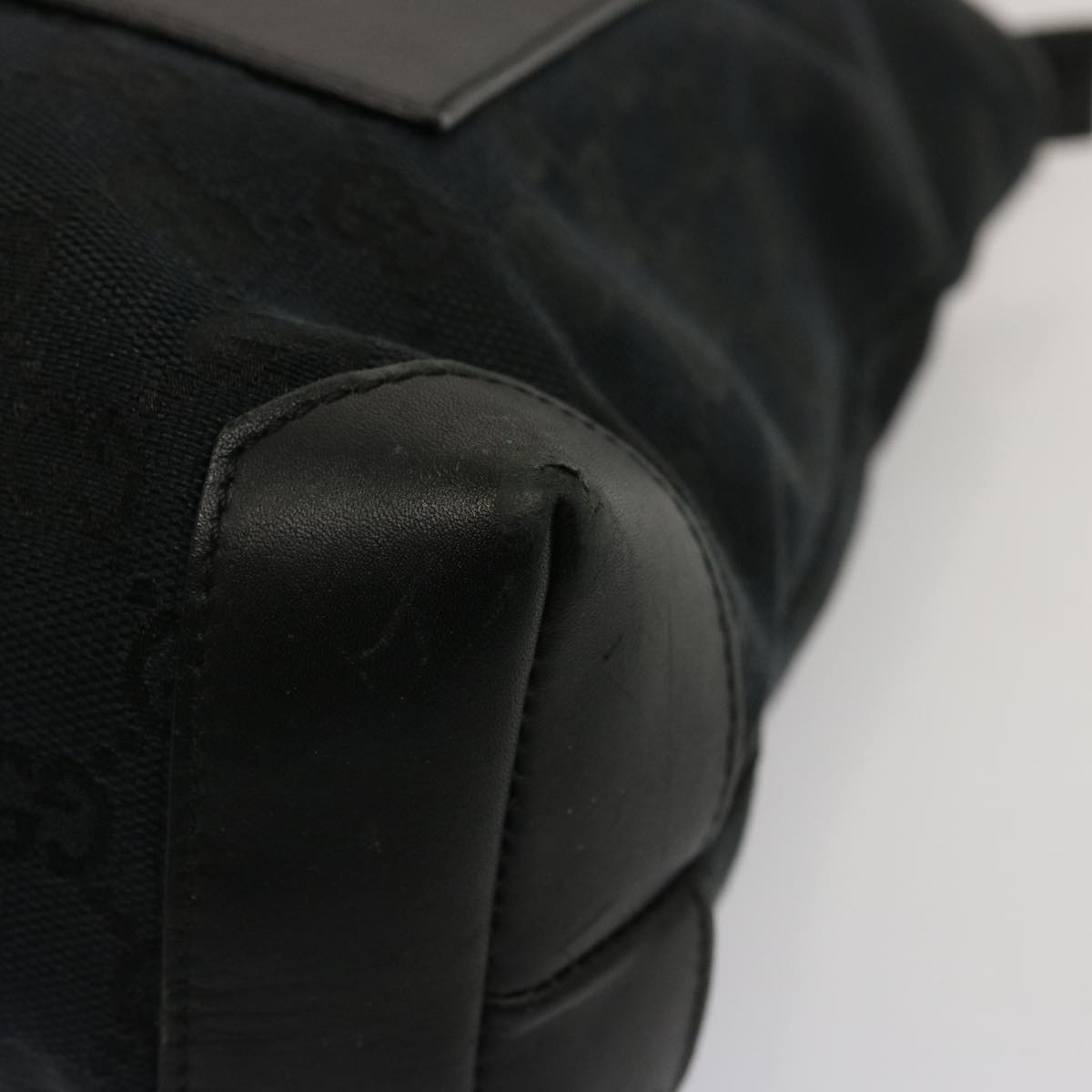 GUCCI GG Canvas Hand Bag Black 019 0402 ep4158