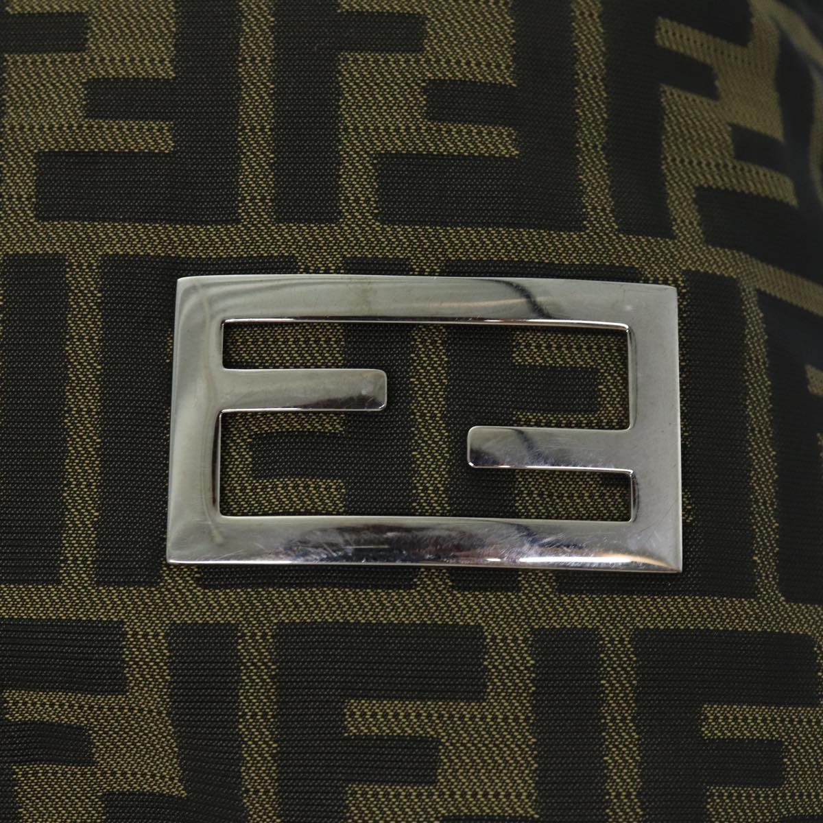 FENDI Zucca Canvas Tote Bag Black Brown ep4185
