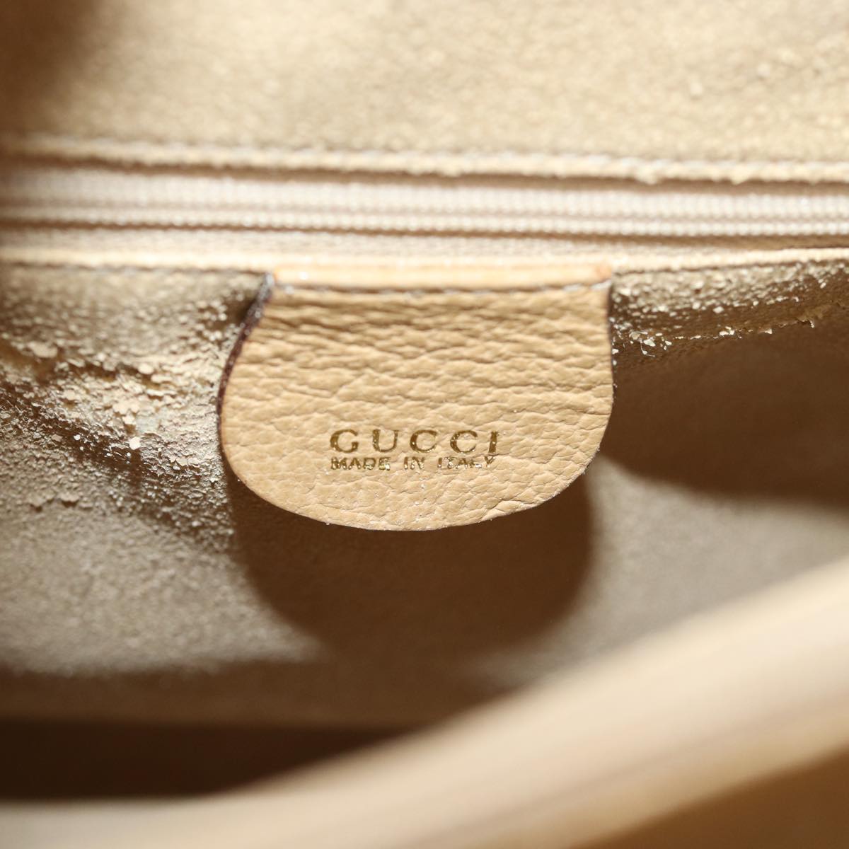 GUCCI Bamboo Hand Bag Suede Leather Beige 002 1186 0260 ep4206