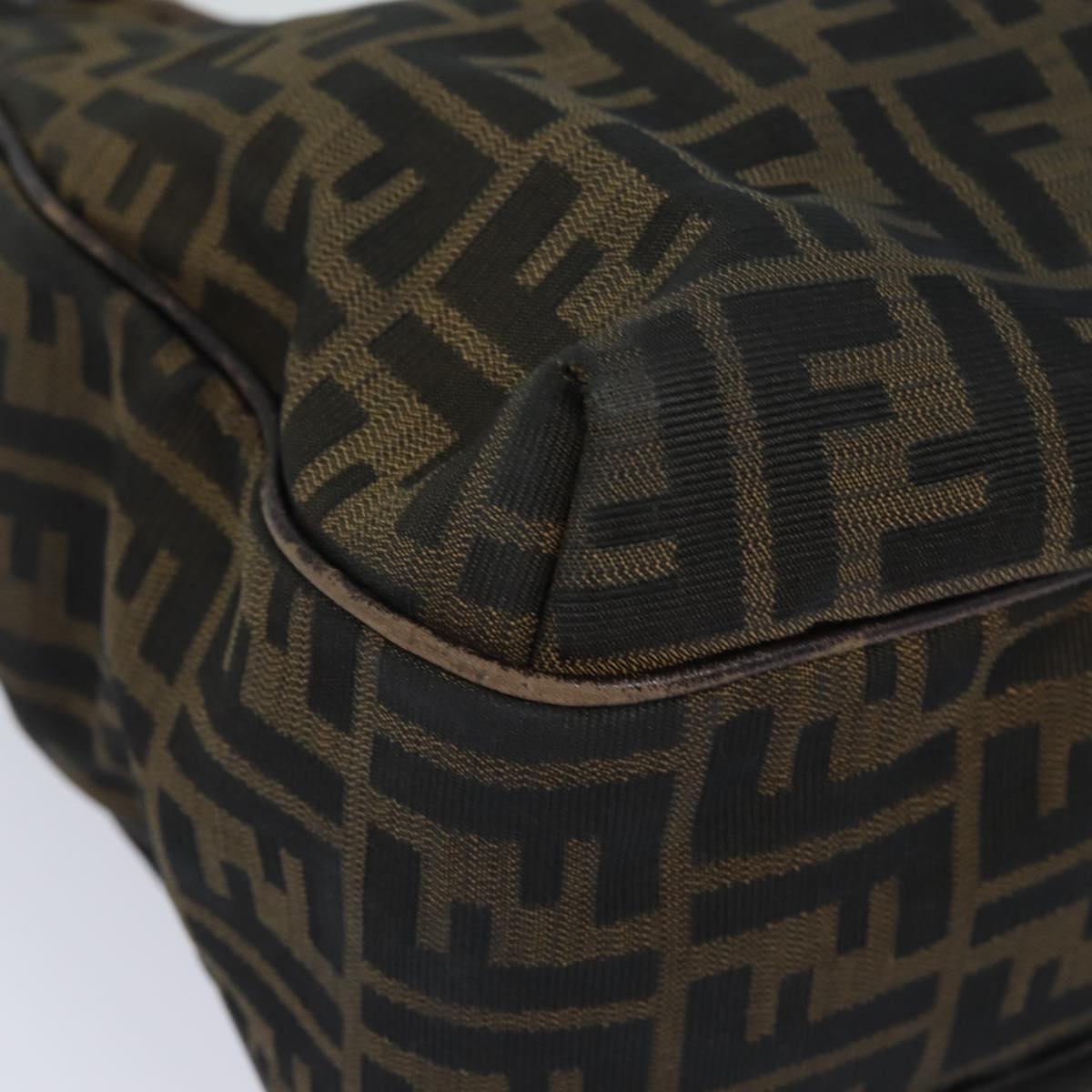 FENDI Zucca Canvas Tote Bag Brown Black ep4207