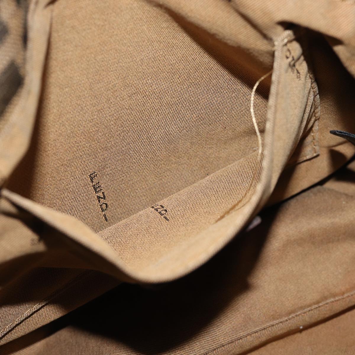 FENDI Zucca Canvas Tote Bag Brown Black ep4207