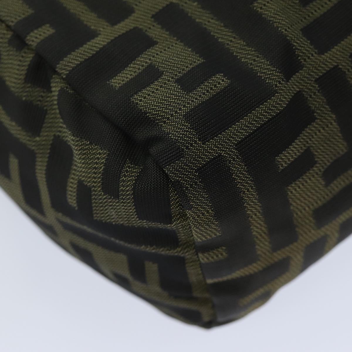 FENDI Zucca Canvas Hand Bag Black Brown ep4208