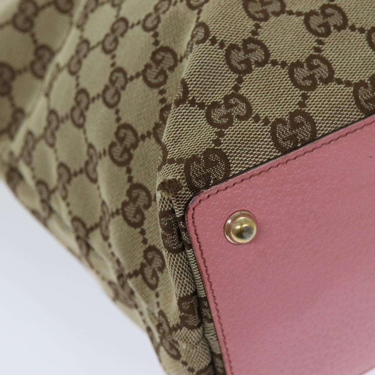 GUCCI GG Canvas Tote Bag Beige 120836 ep4211