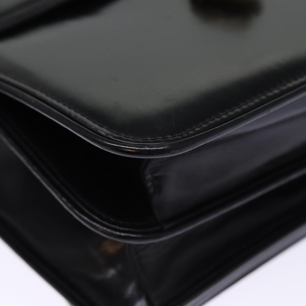 GUCCI Shoulder Bag Leather Black ep4218