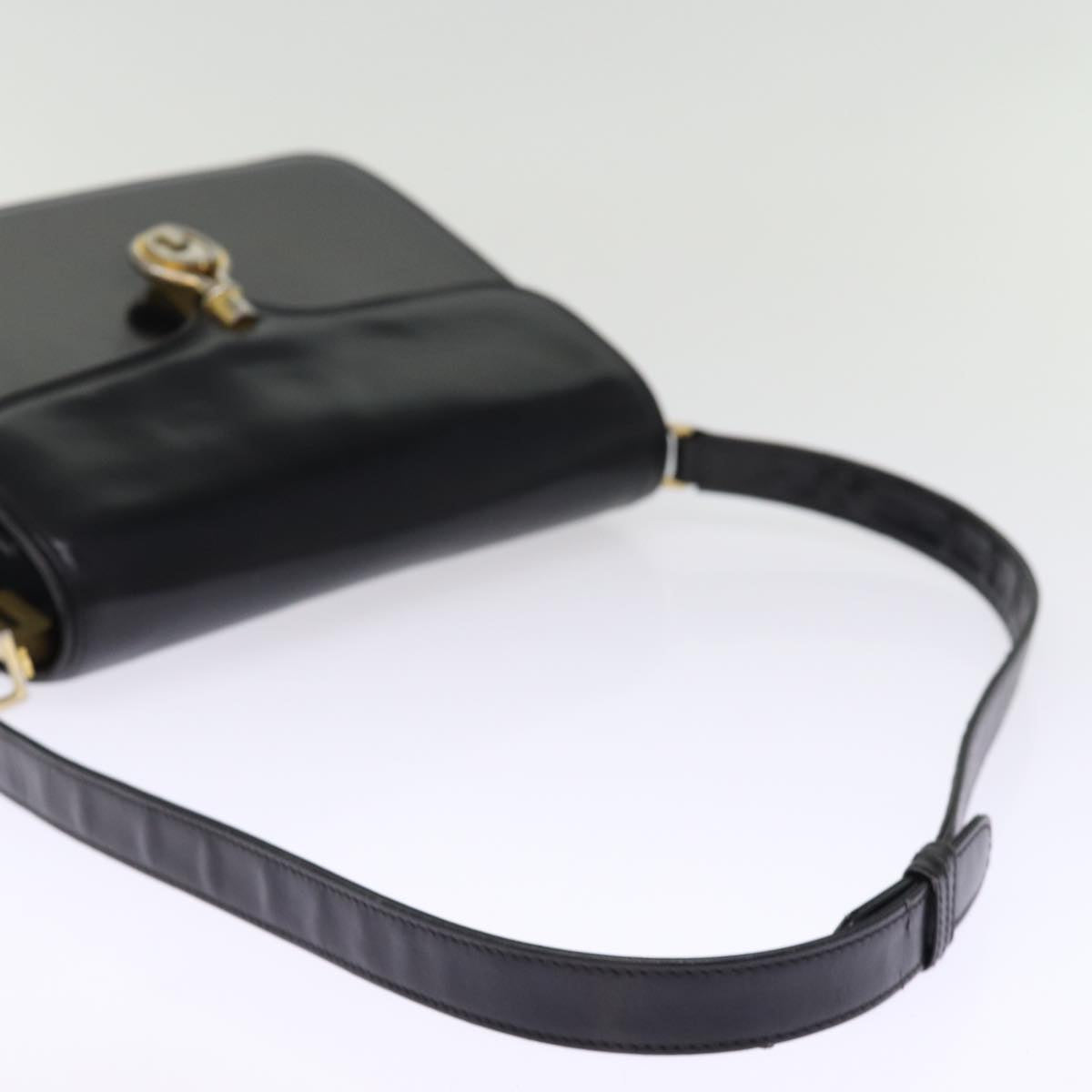 GUCCI Shoulder Bag Leather Black ep4218