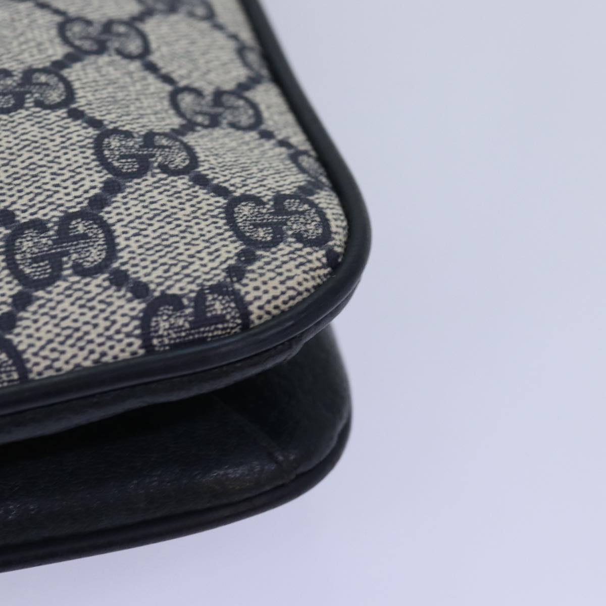GUCCI GG Supreme Shoulder Bag PVC Navy ep4236