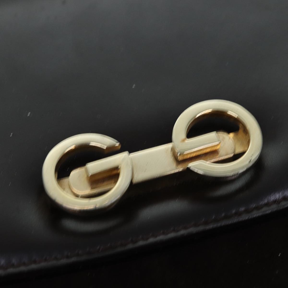 GUCCI Shoulder Bag Suede Leather Brown ep4243