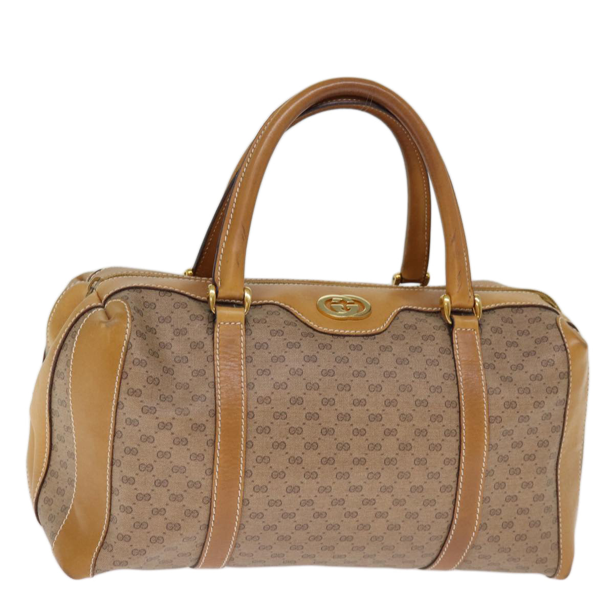 GUCCI Micro GG Supreme Boston Bag PVC Beige 002 25 2112 ep4263