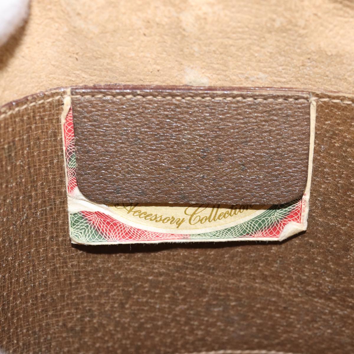 GUCCI GG Supreme Web Sherry Line Shoulder Bag PVC Leather Beige ep4265