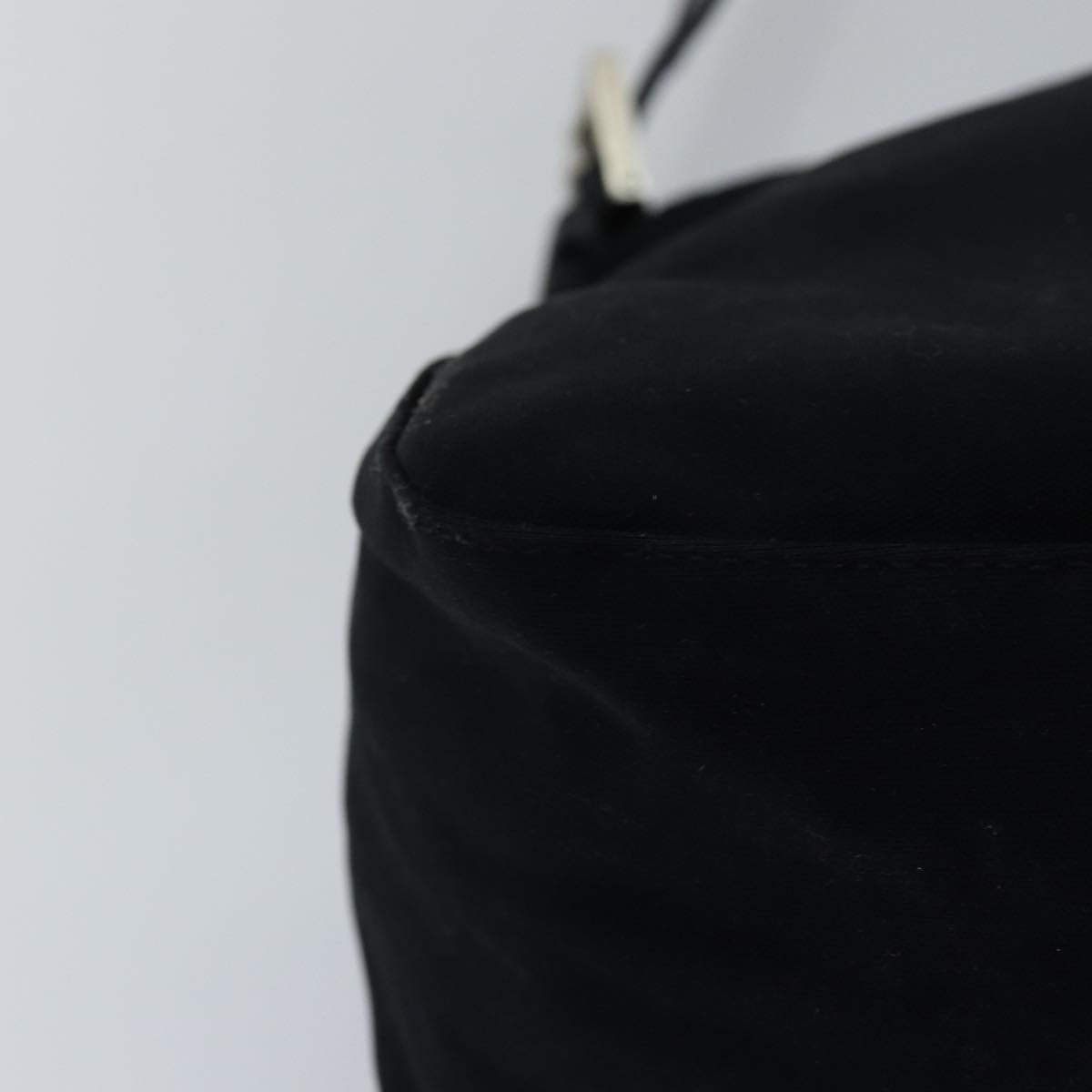 FENDI Mamma Baguette Shoulder Bag Nylon Black ep4266