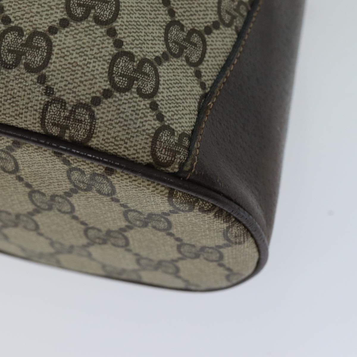GUCCI Web Sherry Line GG Supreme Shoulder Bag Beige Red 41 02 033 ep4290
