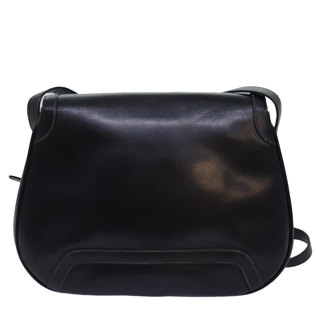 GUCCI Shoulder Bag Leather Black ep4294