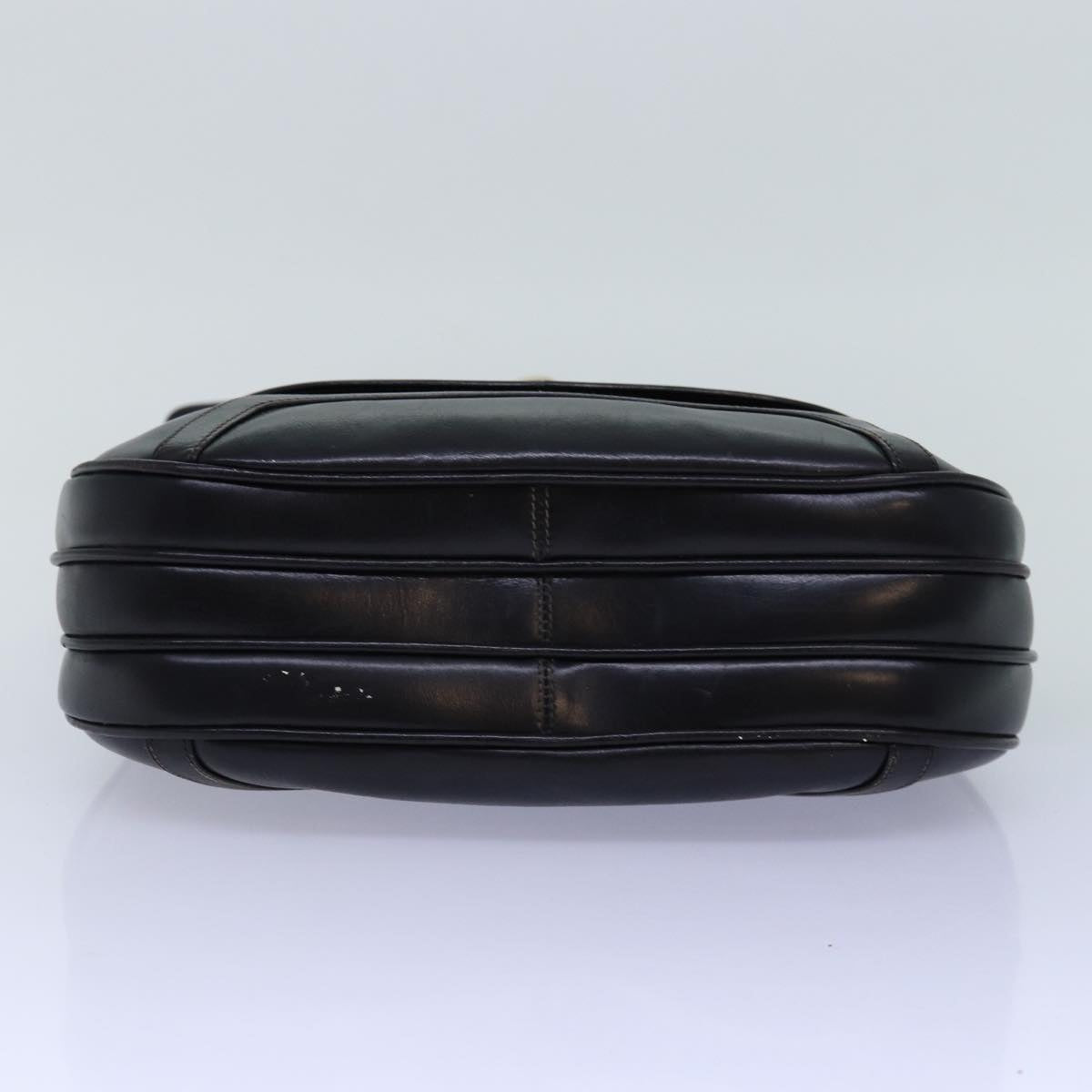 GUCCI Shoulder Bag Leather Black ep4294