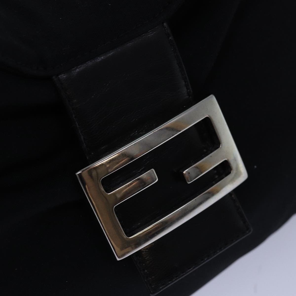 FENDI Mamma bucket Shoulder Bag Nylon Black ep4304