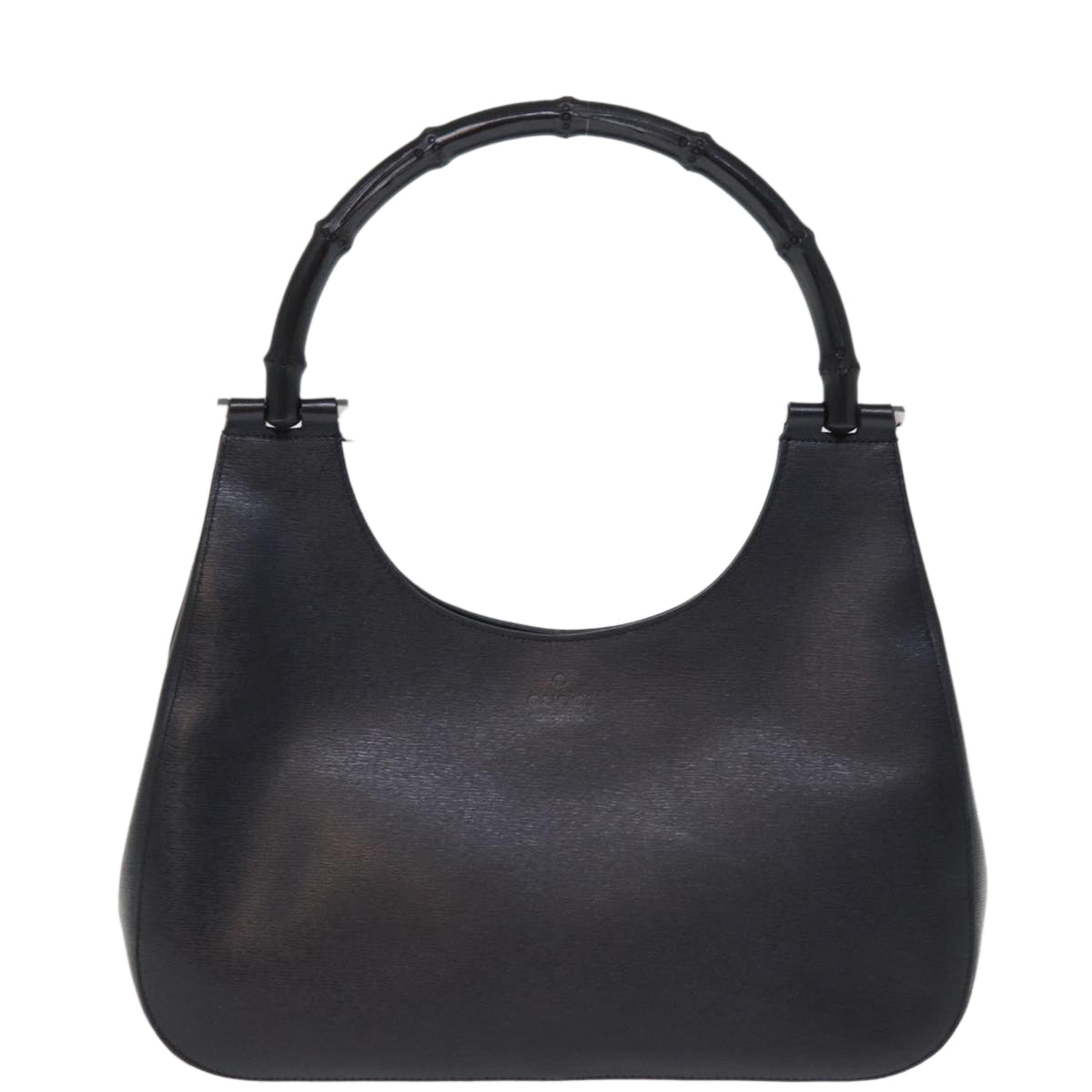 GUCCI Bamboo Shoulder Bag Leather Black 001 3739 3444 ep4344