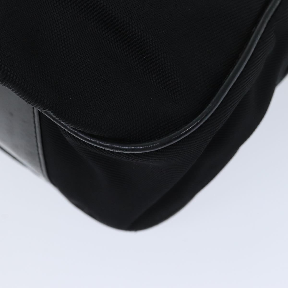 GUCCI Bamboo Shoulder Bag Nylon 2way Black 001 1998 1577 ep4348