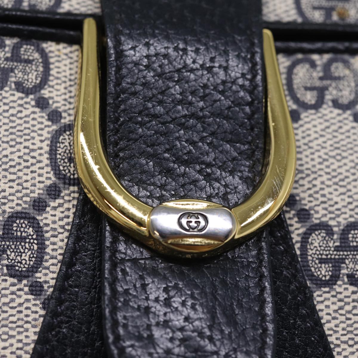 GUCCI GG Supreme Shoulder Bag PVC Navy ep4363