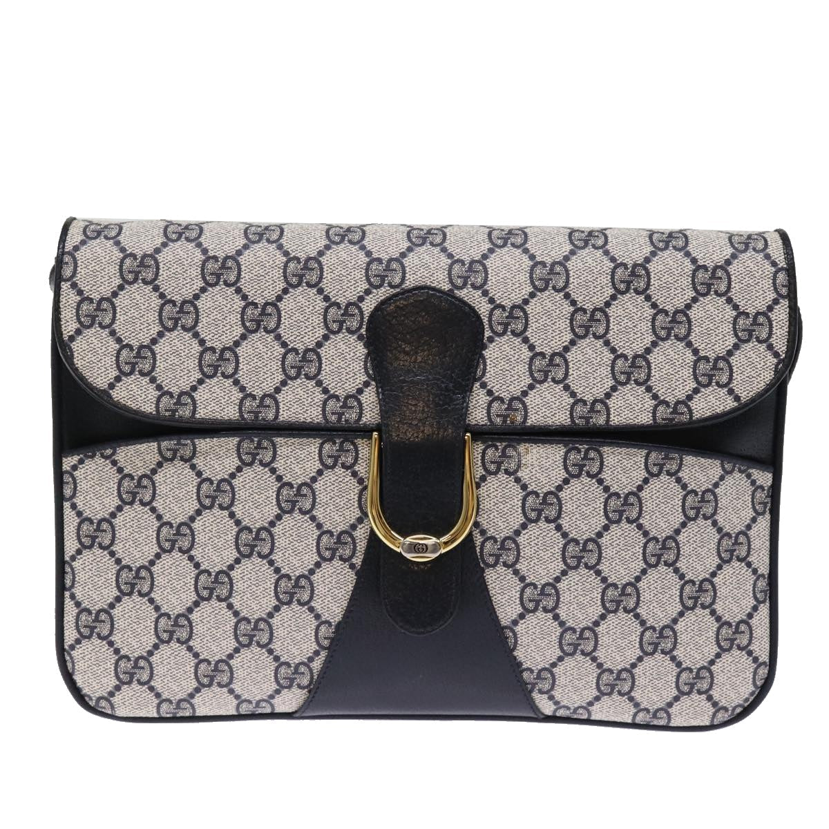 GUCCI GG Supreme Shoulder Bag PVC Navy ep4363