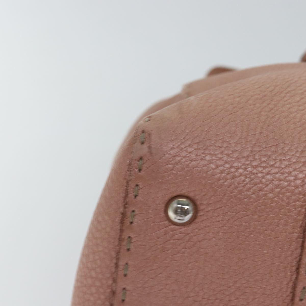 FENDI Shoulder Bag Leather Pink ep4380