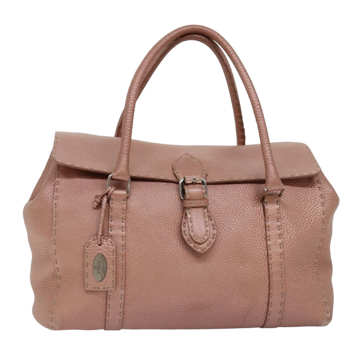 FENDI Shoulder Bag Leather Pink ep4380