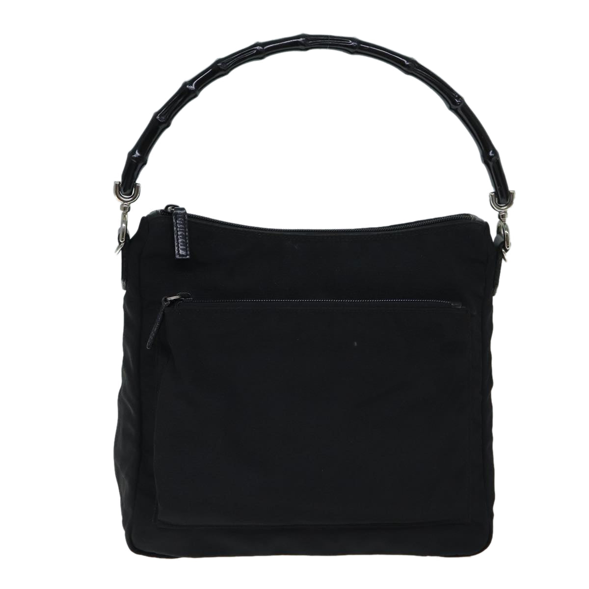 GUCCI Bamboo Shoulder Bag Nylon Black 000 0509 2122 ep4409