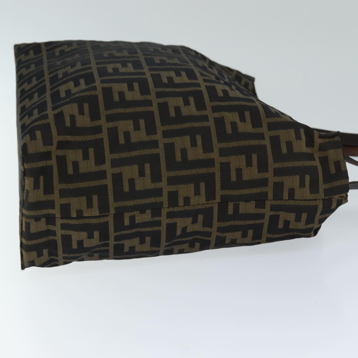 FENDI Zucca Canvas Hand Bag Black Brown ep4411
