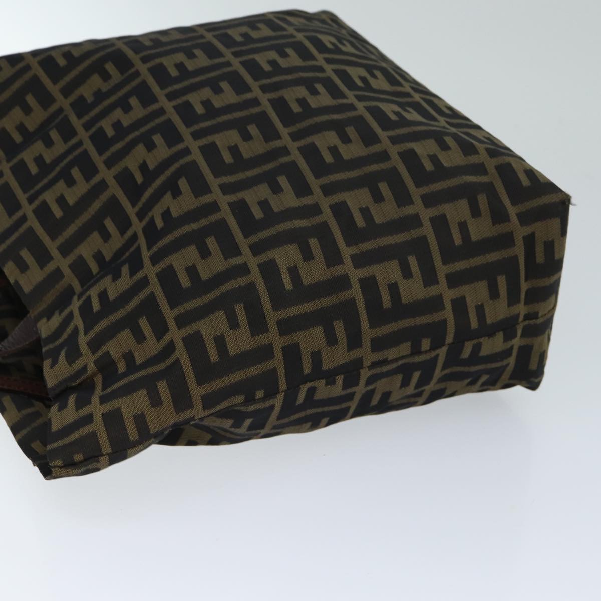 FENDI Zucca Canvas Hand Bag Black Brown ep4411