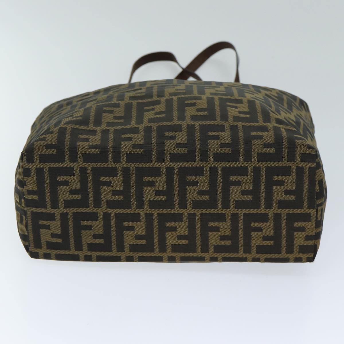 FENDI Zucca Canvas Hand Bag Black Brown ep4411