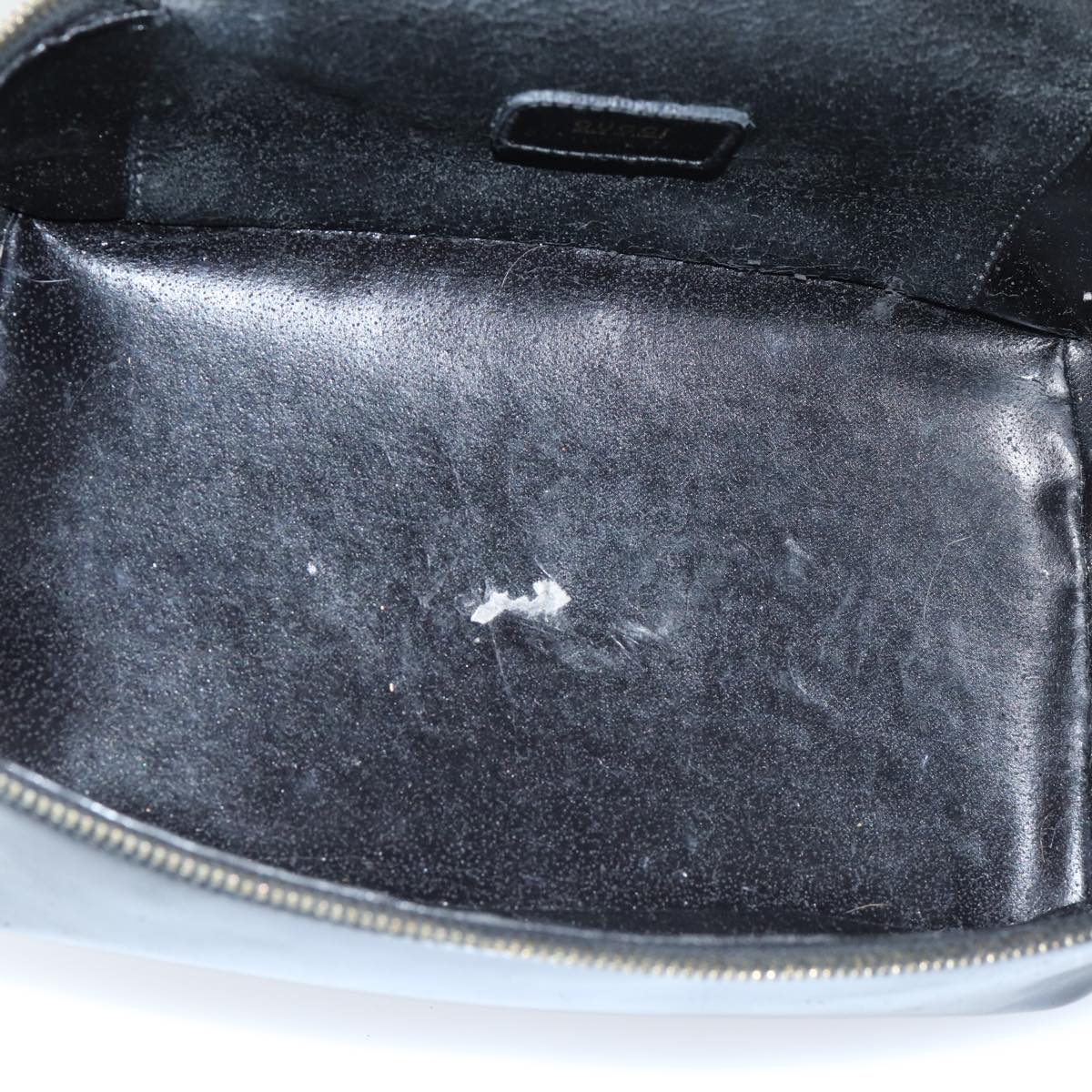 GUCCI Vanity Cosmetic Pouch Patent leather Black 032 1705 0150 ep4445