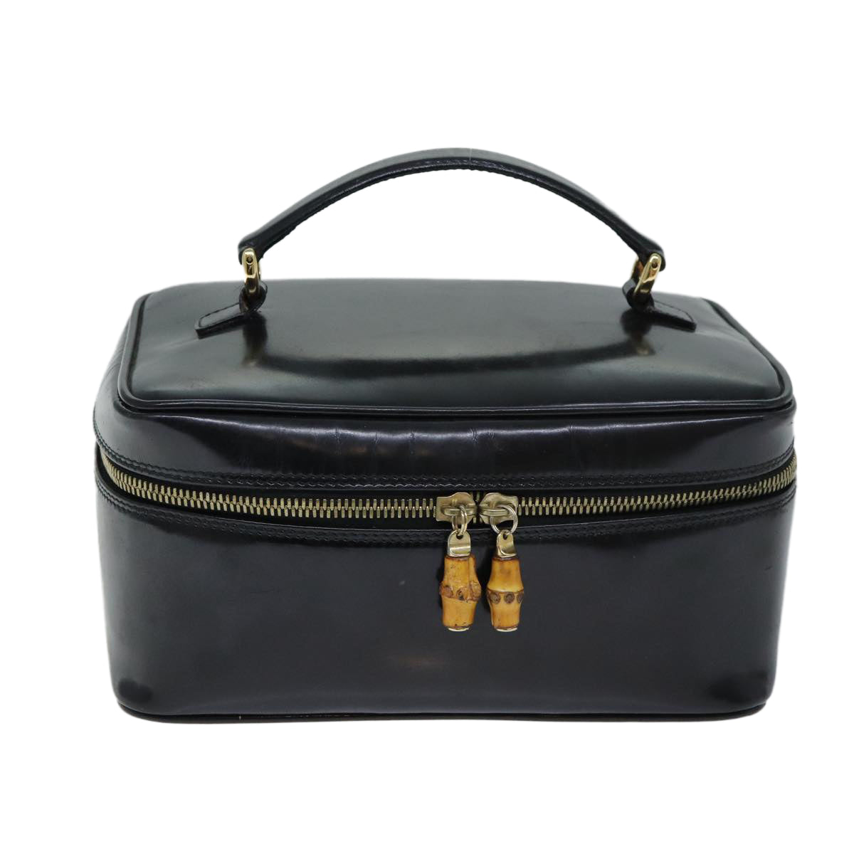 GUCCI Vanity Cosmetic Pouch Patent leather Black 032 1705 0150 ep4445
