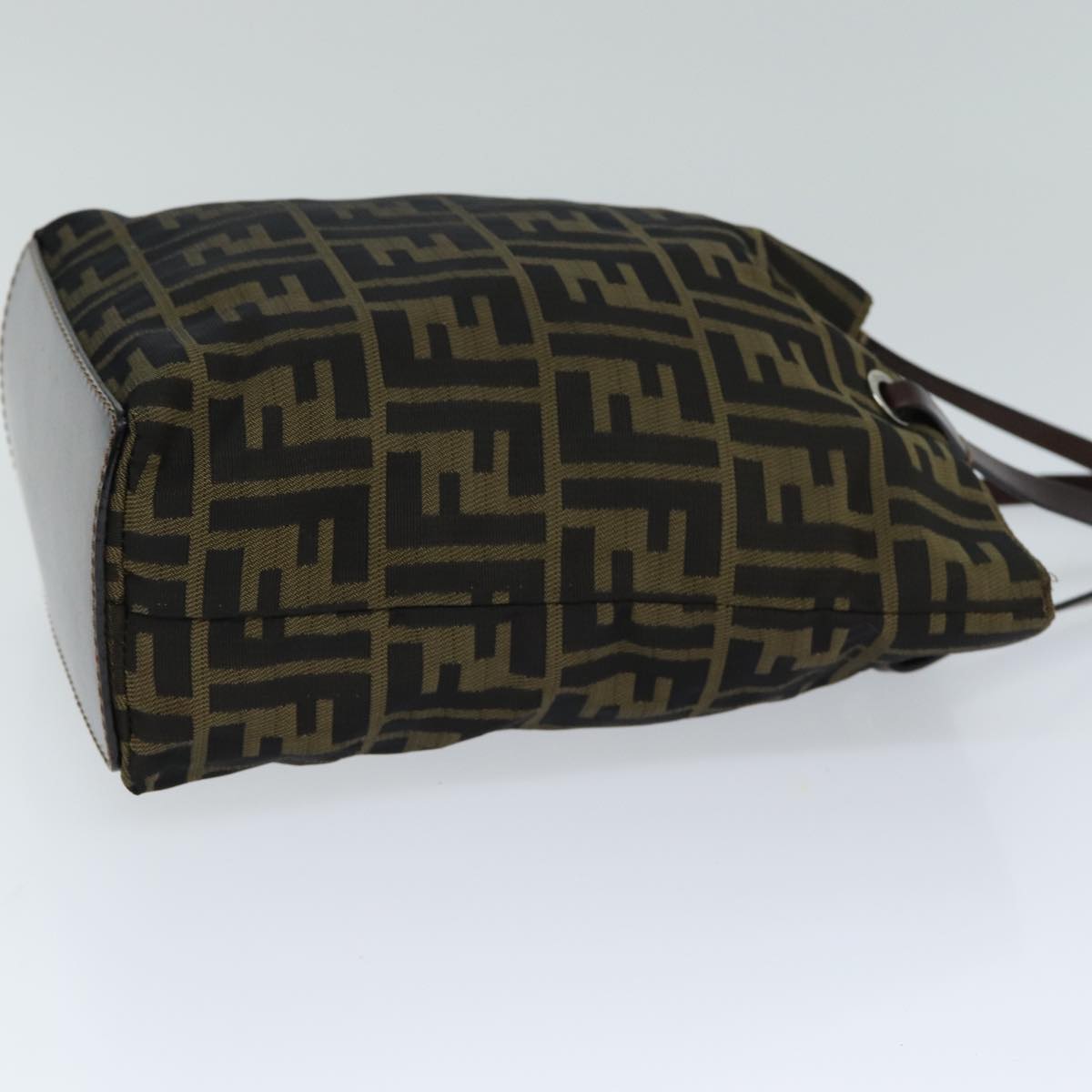FENDI Zucca Canvas Hand Bag Black Brown ep4447