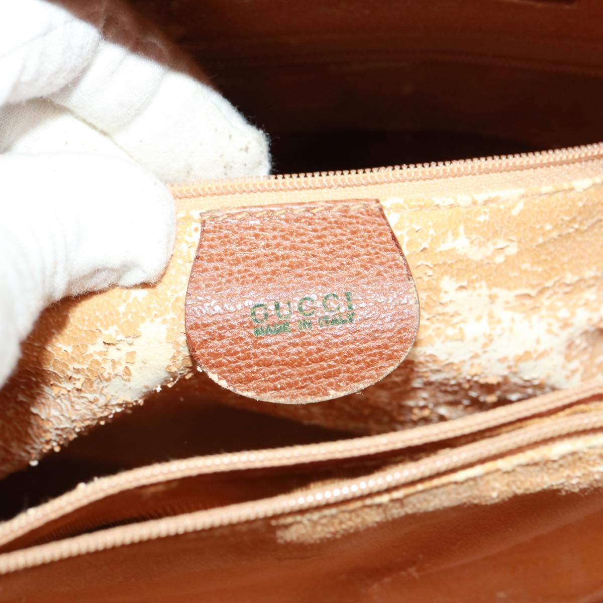 GUCCI Bamboo Tote Bag Leather Brown ep4452