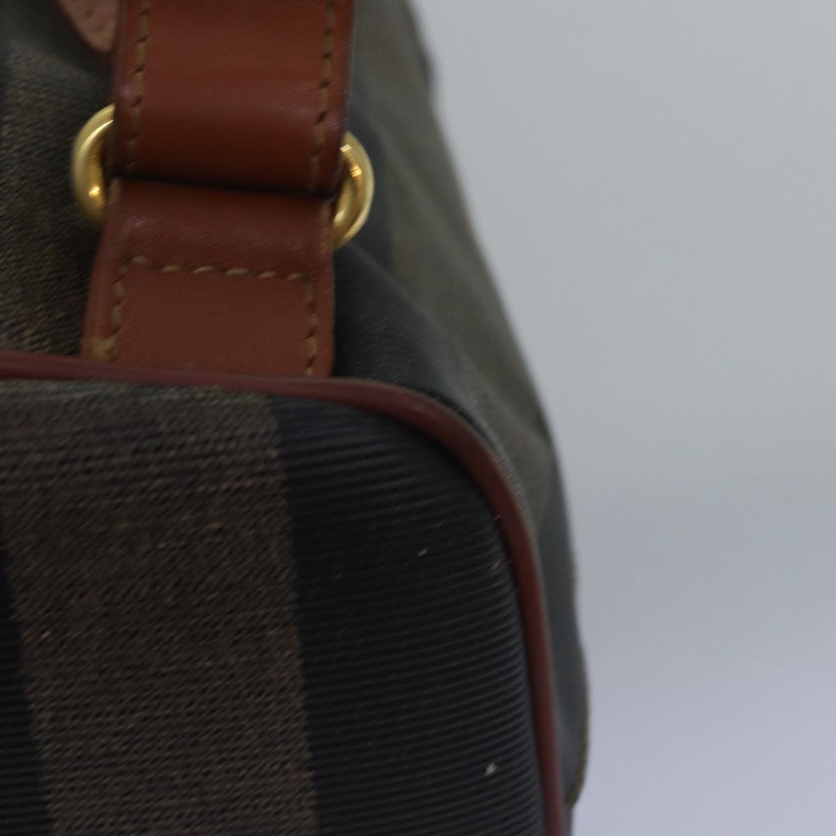 FENDI Pecan Canvas Backpack Brown Black ep4454