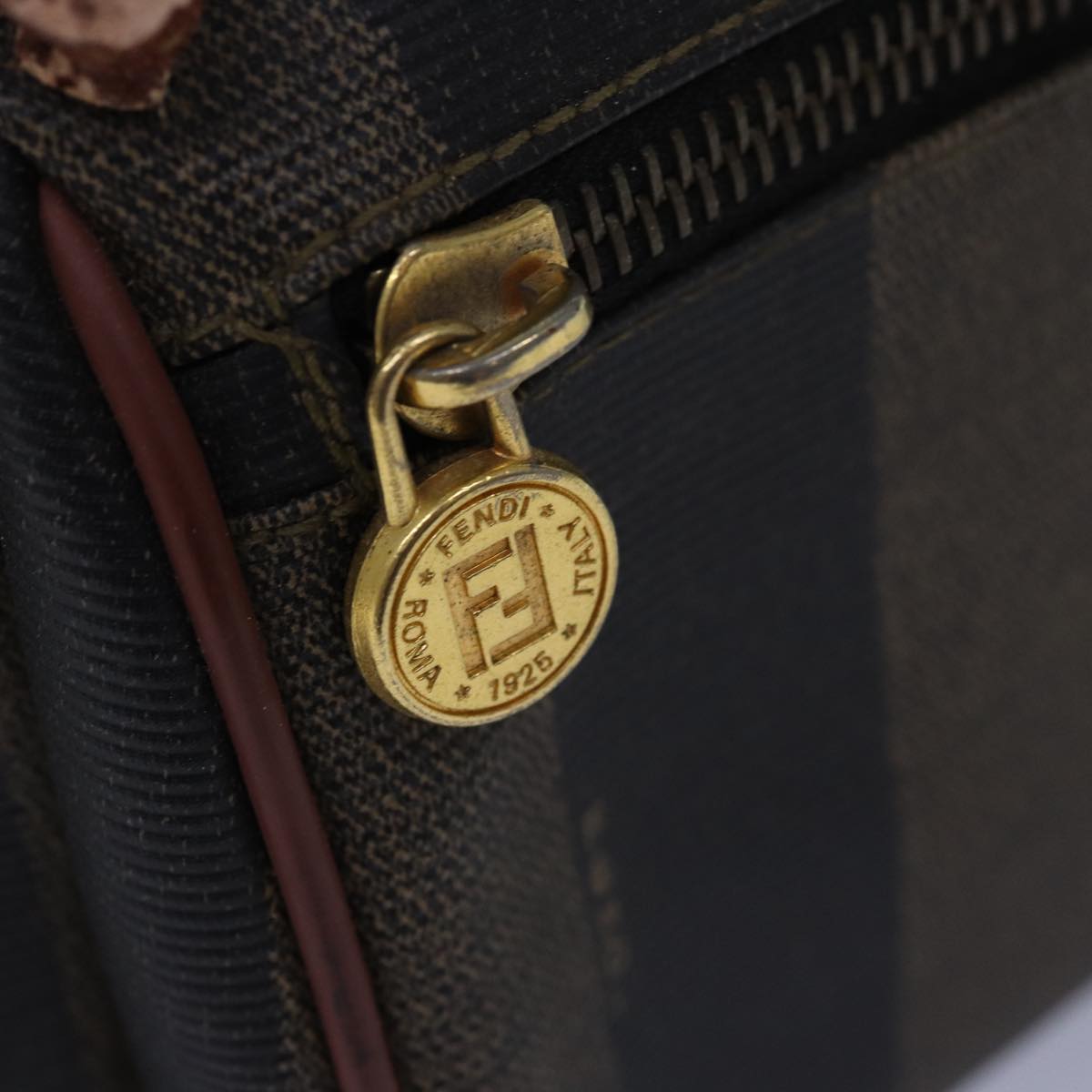 FENDI Pecan Canvas Backpack Brown Black ep4454