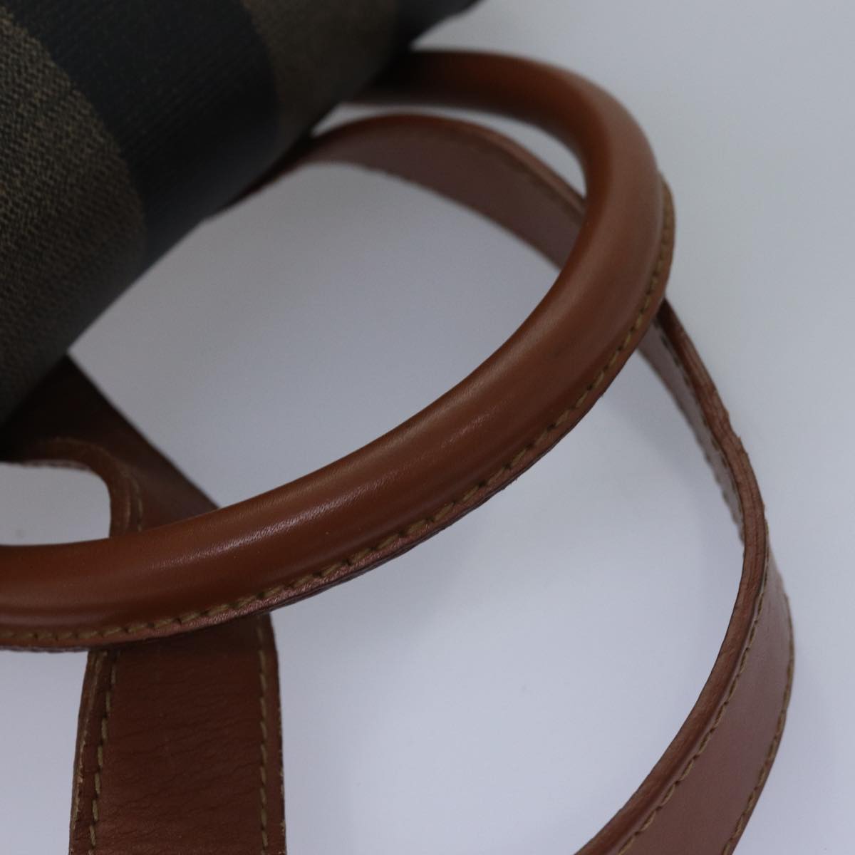 FENDI Pecan Canvas Backpack Brown Black ep4454