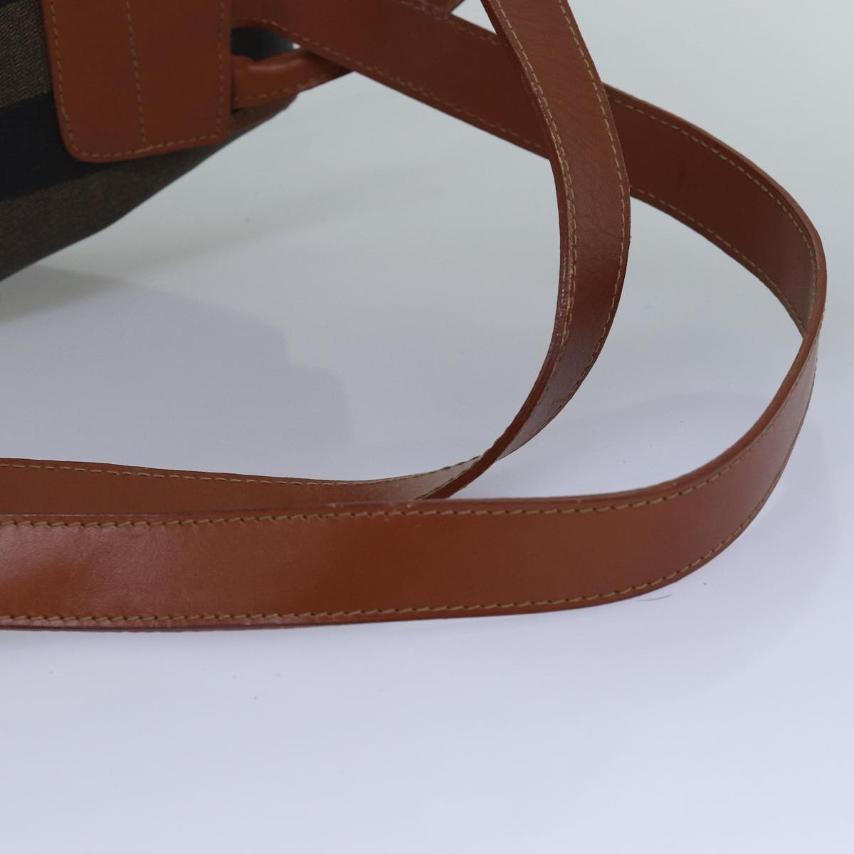 FENDI Pecan Canvas Backpack Brown Black ep4454