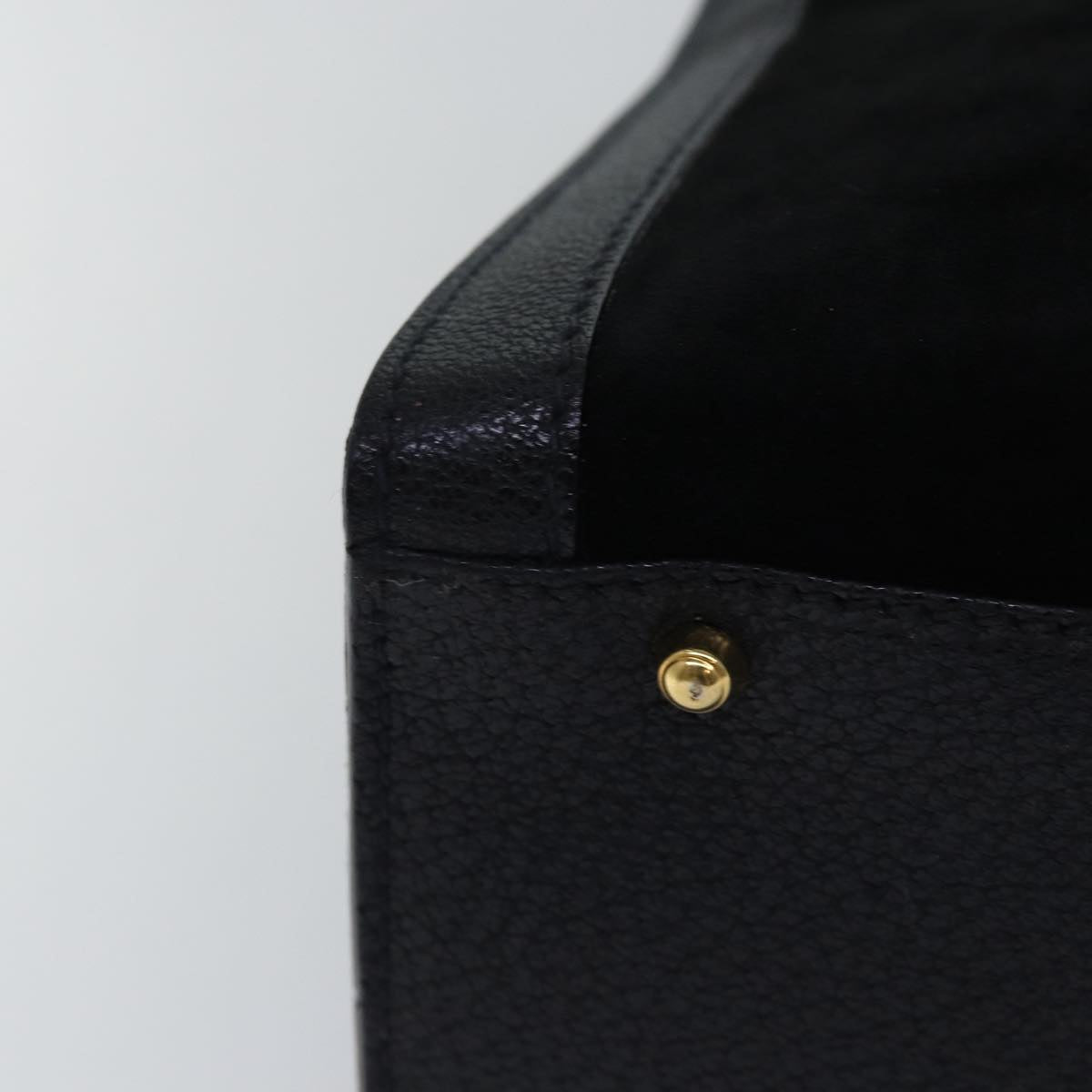 GUCCI Bamboo Tote Bag Suede Leather Black ep4462