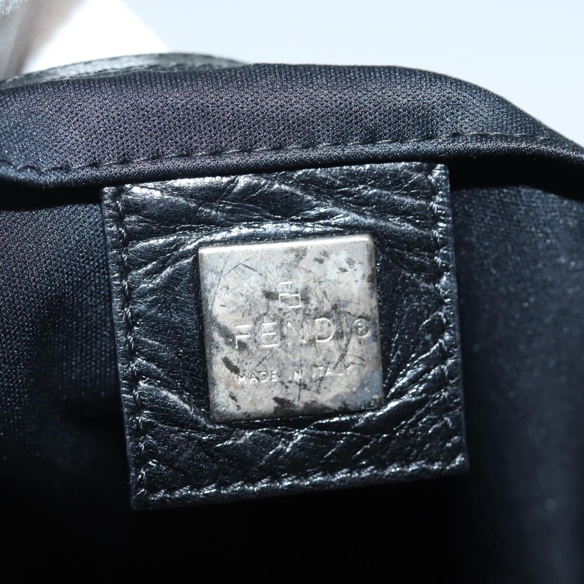 FENDI Hand Bag Nylon Black ep4468