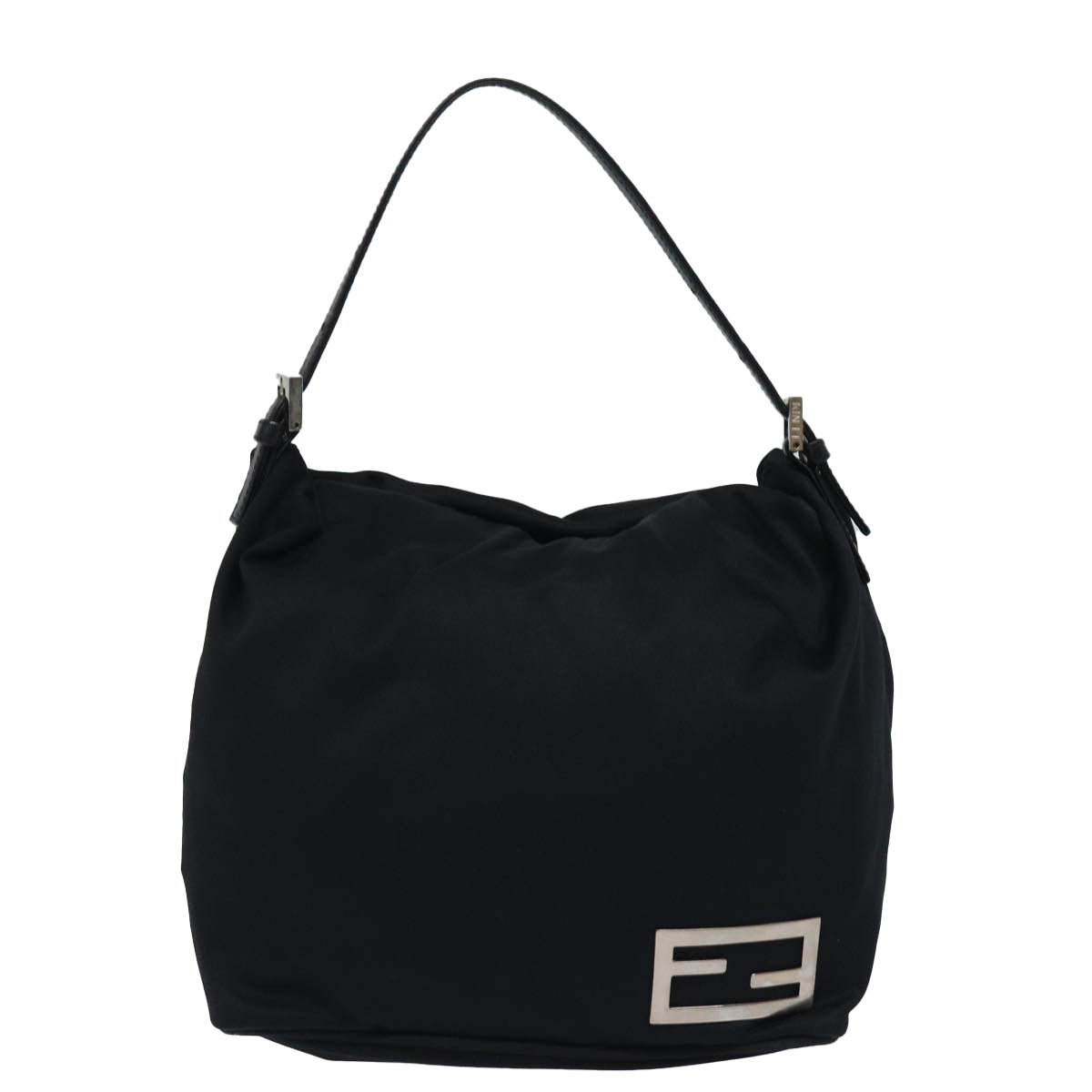 FENDI Hand Bag Nylon Black ep4468