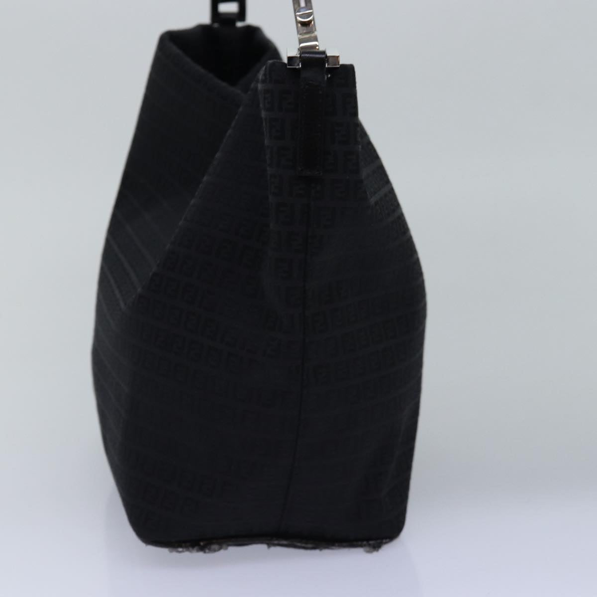 FENDI Zucchino Canvas Hand Bag Black ep4476