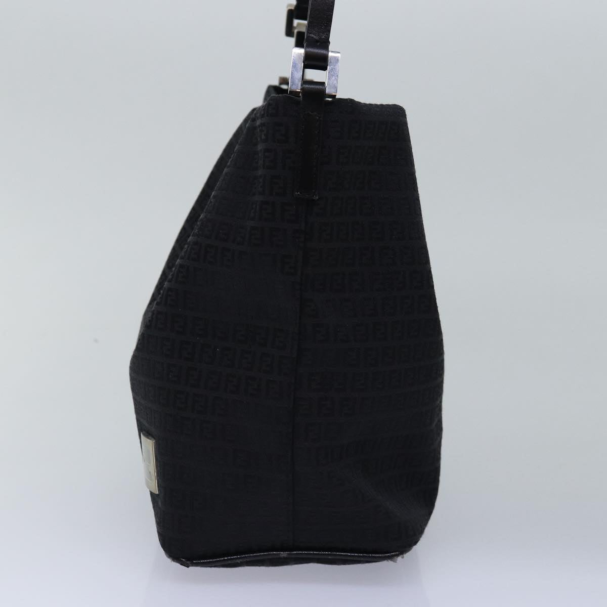 FENDI Zucchino Canvas Hand Bag Black ep4476
