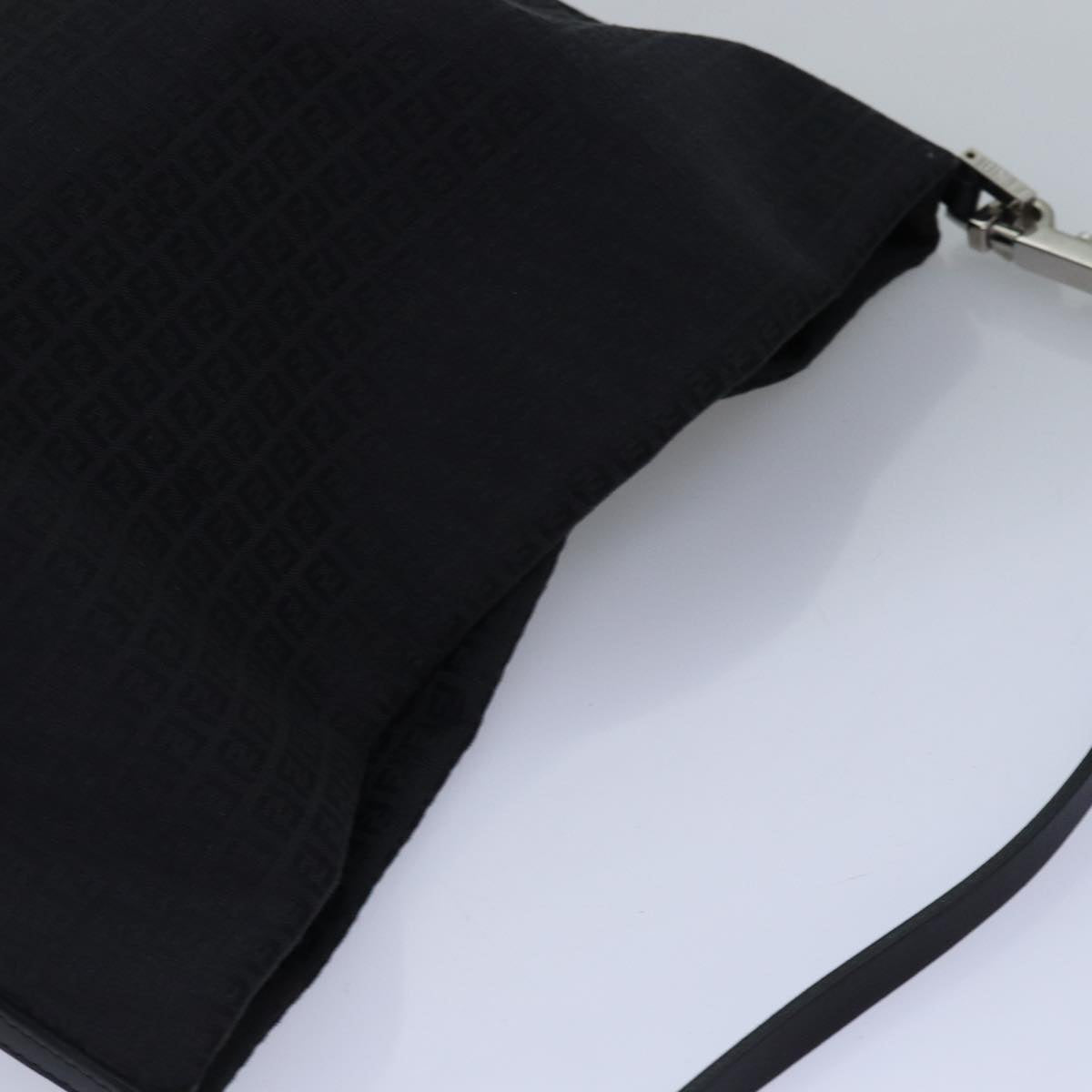 FENDI Zucchino Canvas Hand Bag Black ep4476
