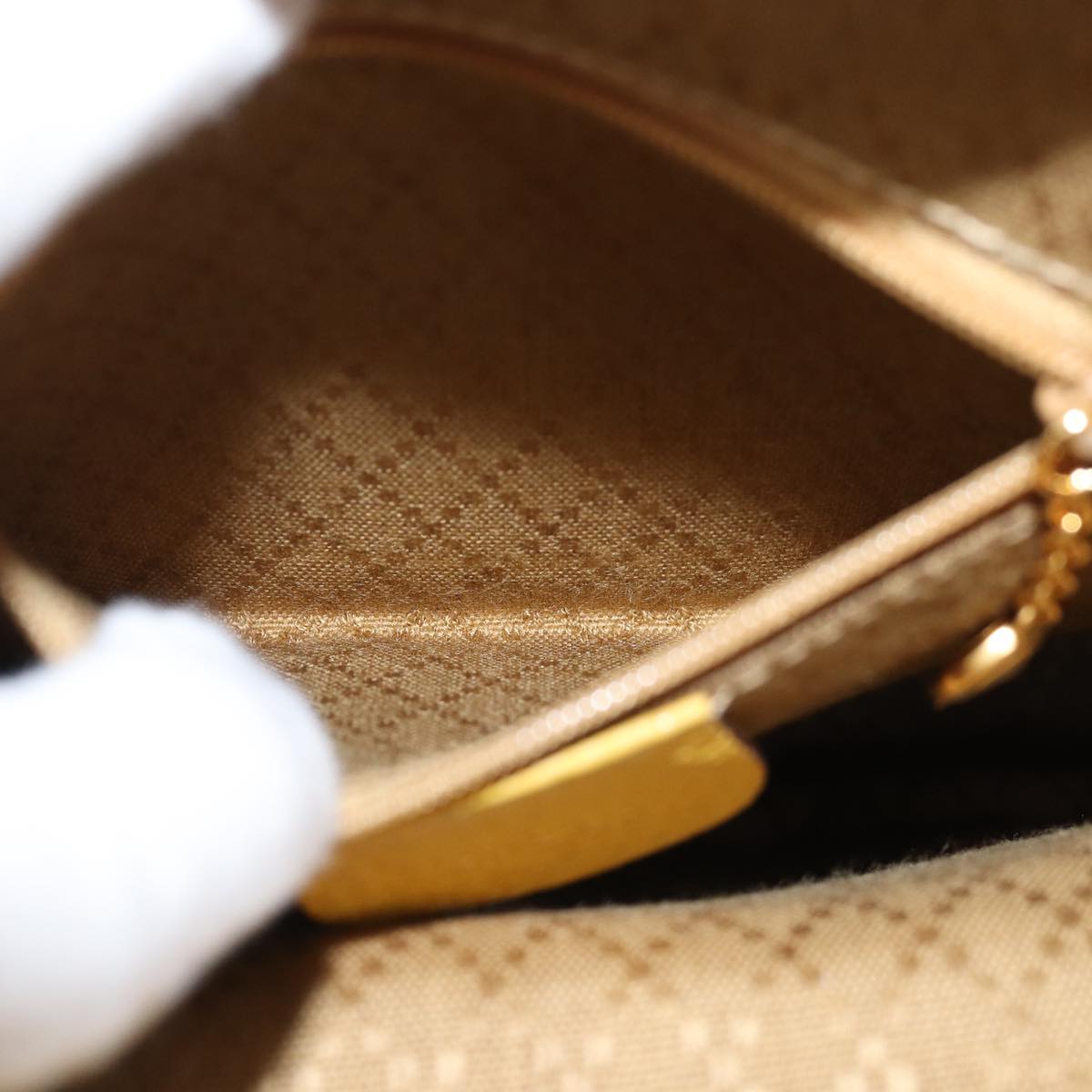 GUCCI Bamboo Hand Bag Suede Yellow 003 1705 0030 ep4483