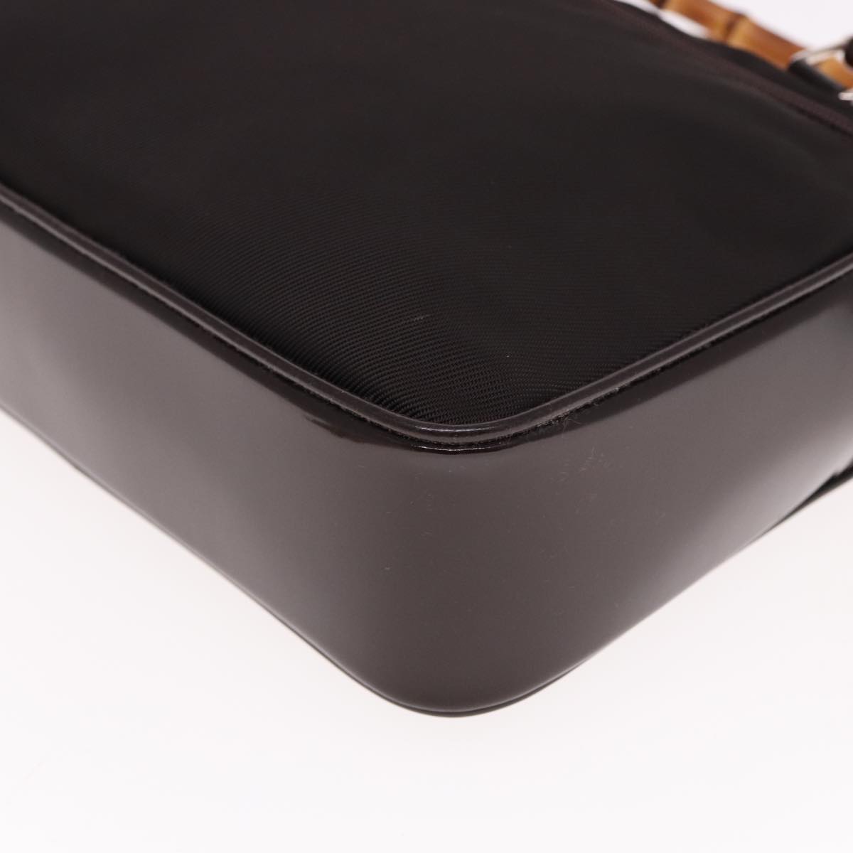 GUCCI Bamboo Hand Bag Canvas Black ep4495