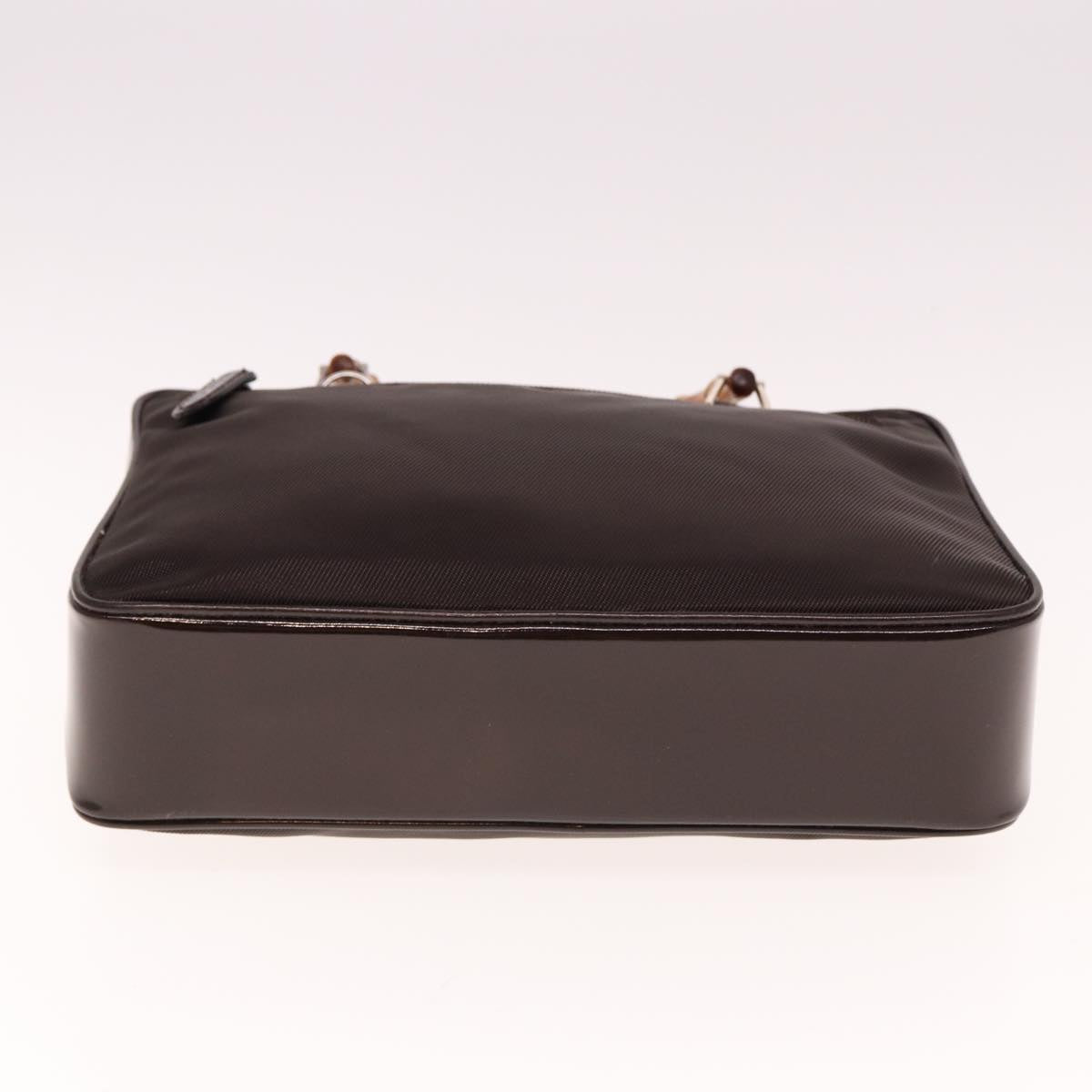 GUCCI Bamboo Hand Bag Canvas Black ep4495