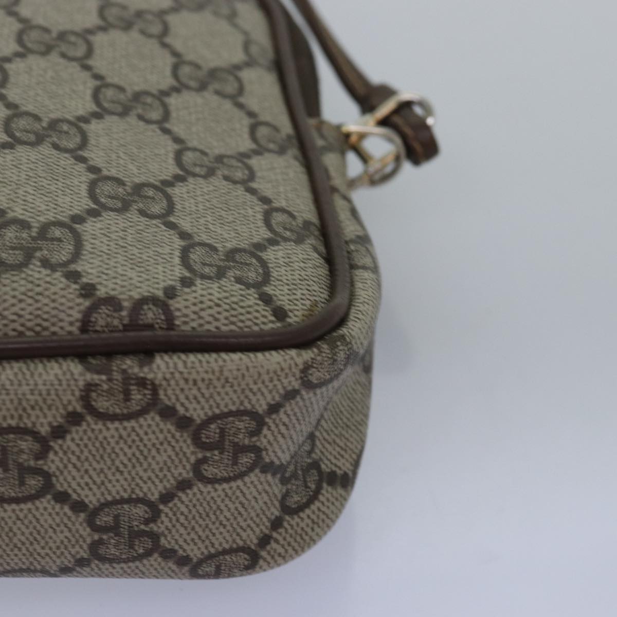 GUCCI GG Supreme Shoulder Bag PVC Beige 97 02 068 ep4507